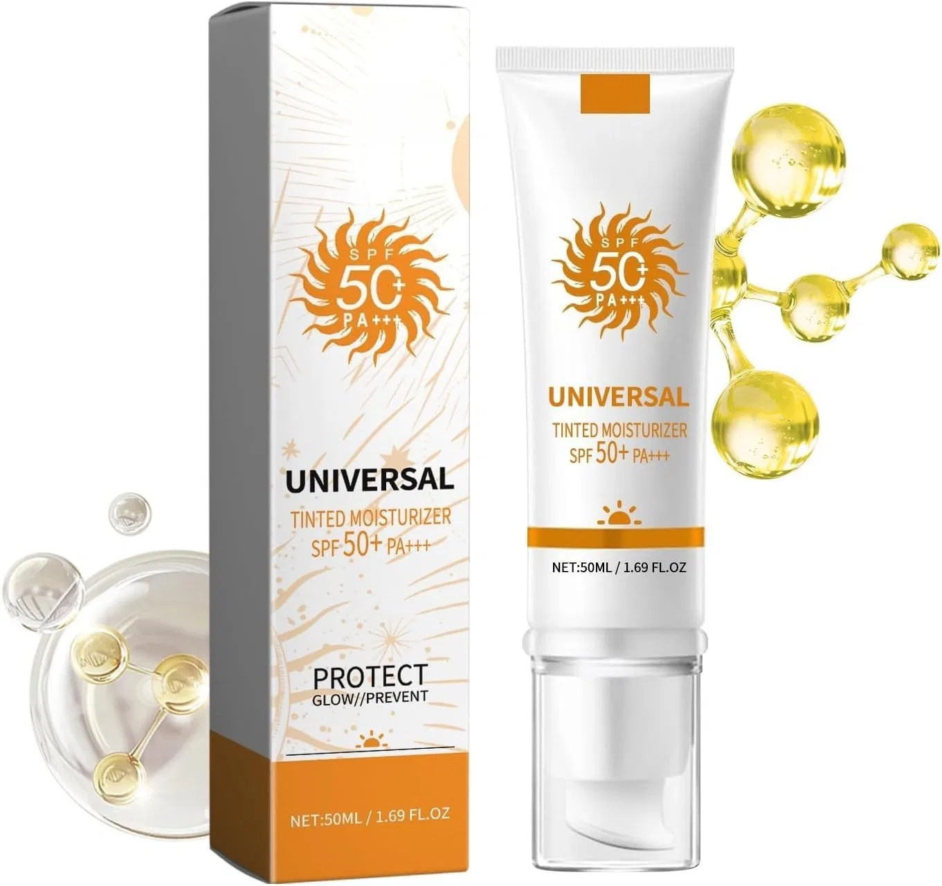 Солнцезащитный крем All-in-One SPF 50+ PA+++ 50 мл RWS с оттенком