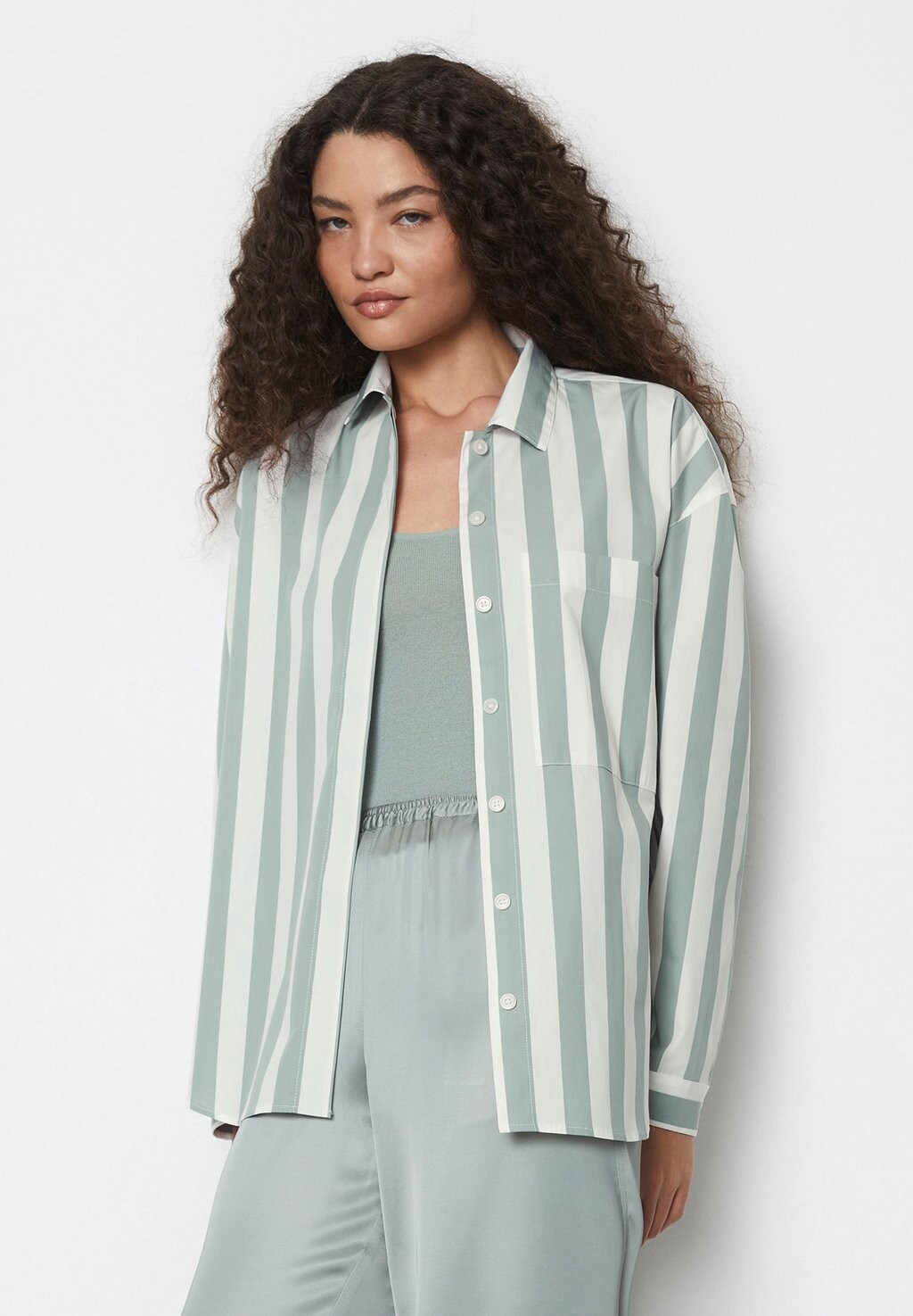 

Рубашка-блузка STRIPES Marc O'Polo, зеленый