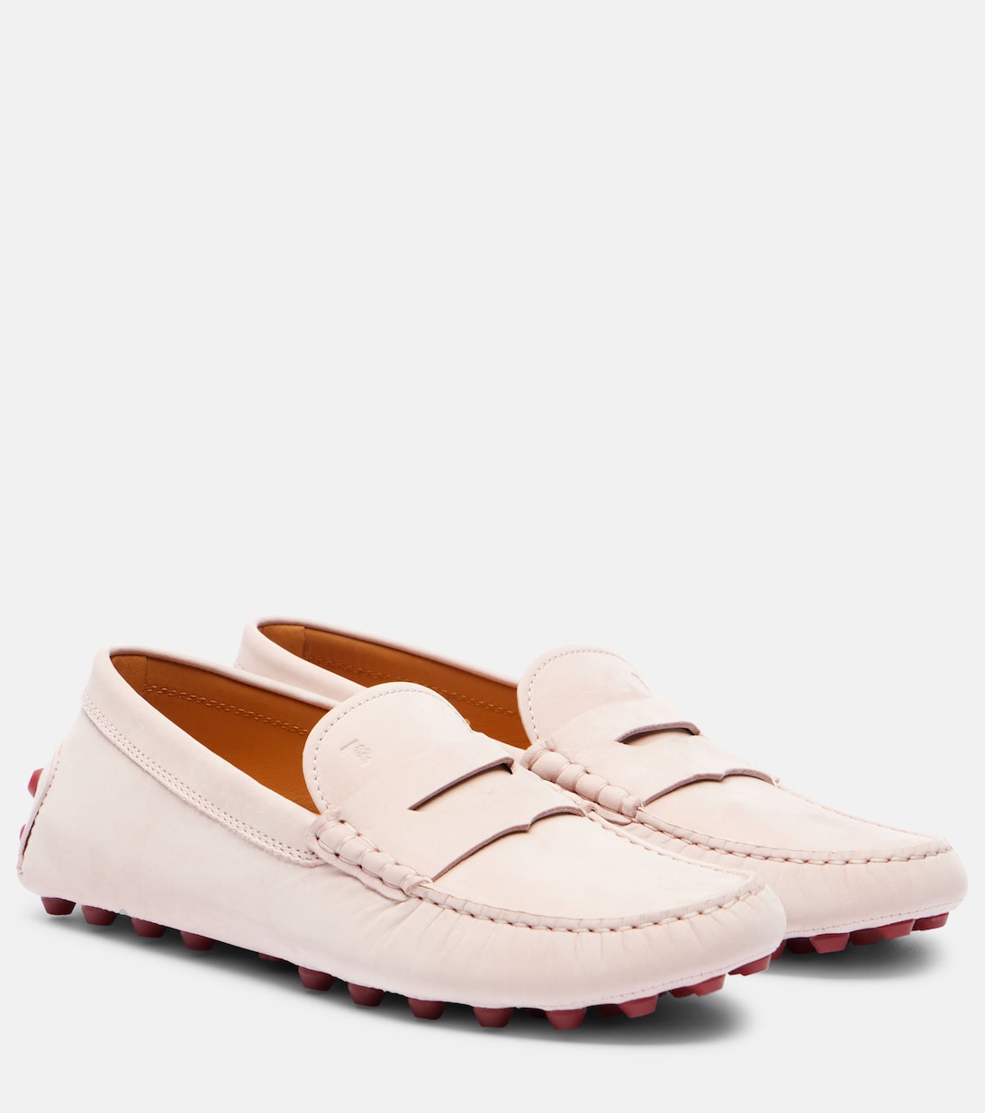 Гоммино Bubble замшевые мокасины для вождения Tod's, Shadow Gray