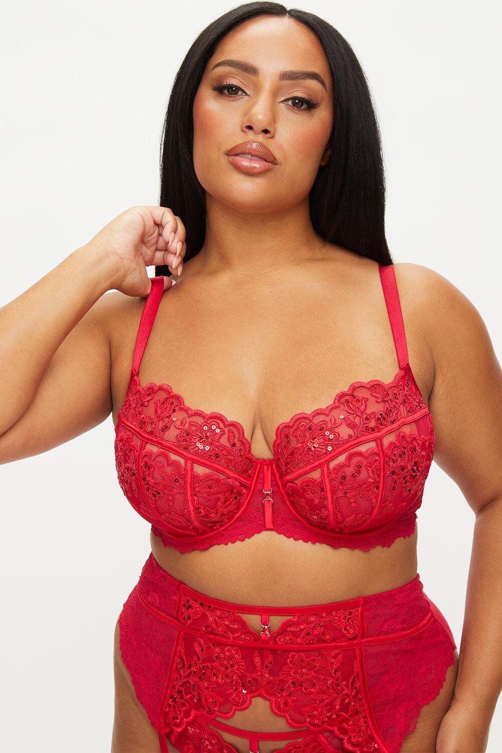 

Бюстгальтер-балкон без подкладок Icon Fuller Bust Ann Summers, красный