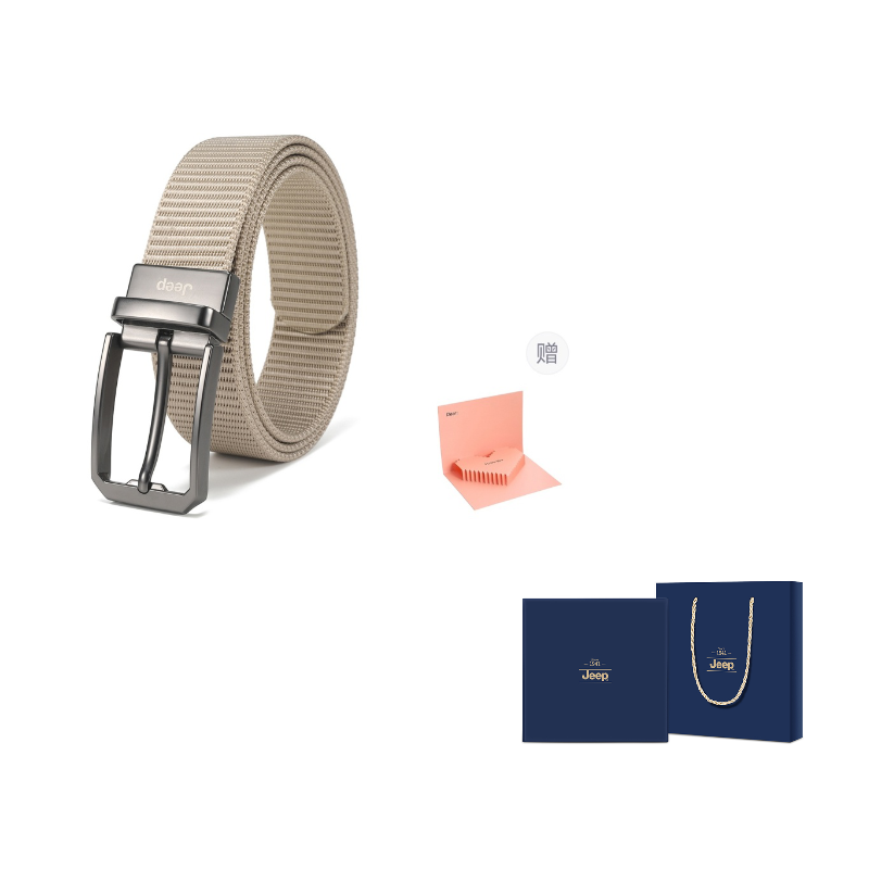 

Jeep Кожаный ремень Unisex Black, Khaki 35cm