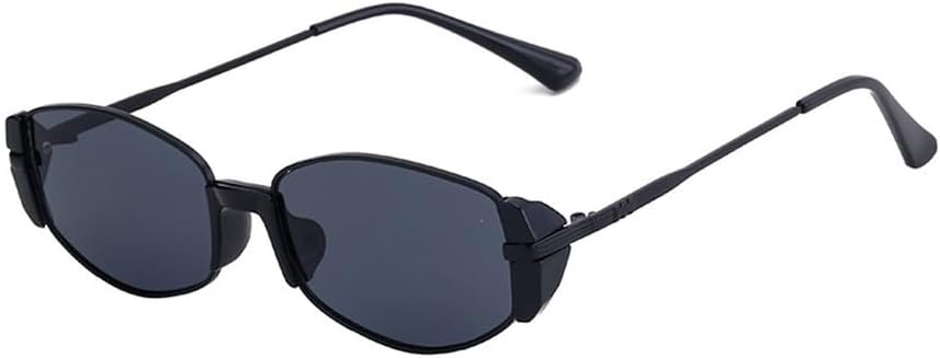 

Винтажные солнцезащитные очки в маленькой прямоугольной оправе для женщин, модные квадратные солнцезащитные очки для леди, металлические линзы, очки с защитой от УФ-излучения UV400 WNCKSQ, C1blackgray