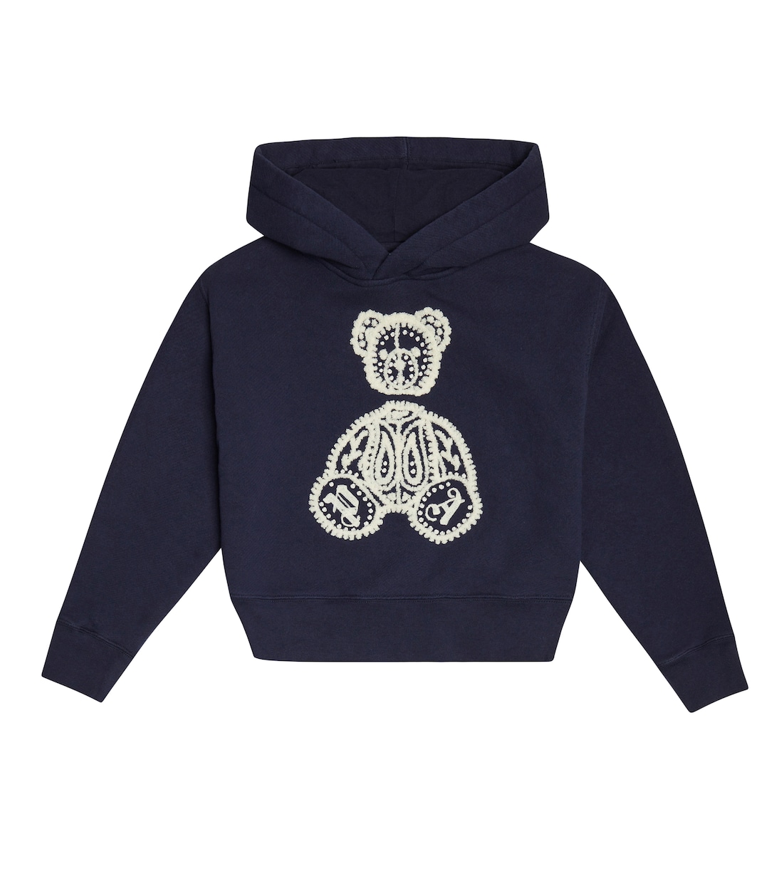 

Вышитая хлопковая толстовка Palm Angels Kids, Navy Blue White