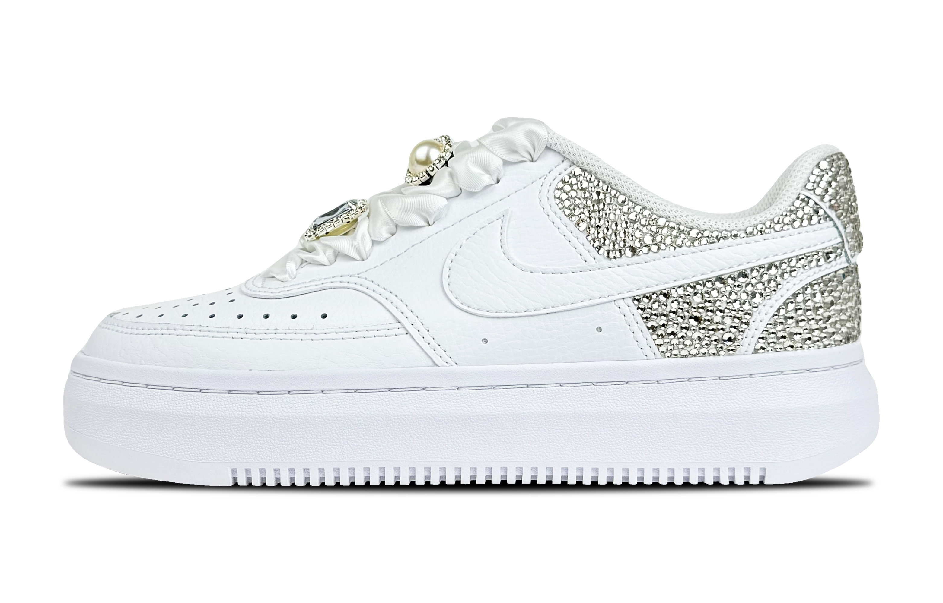 

Кроссовки Nike Court Vision 1 Skateboard Shoes Women's Low-Top White, белый