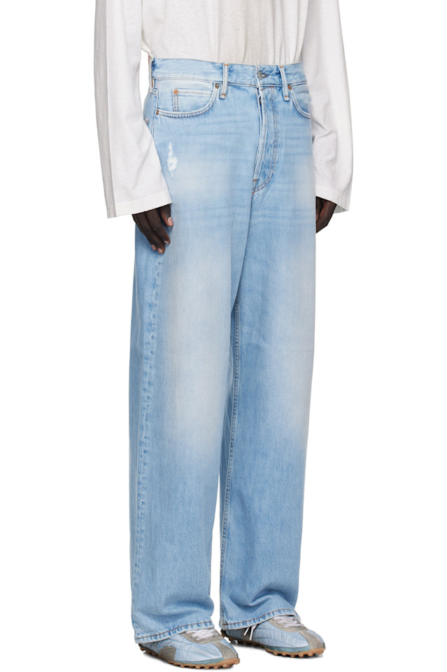 Acne Studios Синие джинсы свободного кроя 1981 года — фото 2