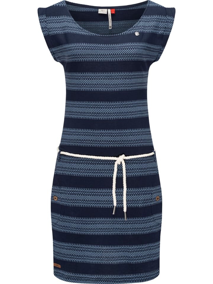 

Короткое платье ragwear Sommerkleid Tag Blockstripes Intl., темно-синий