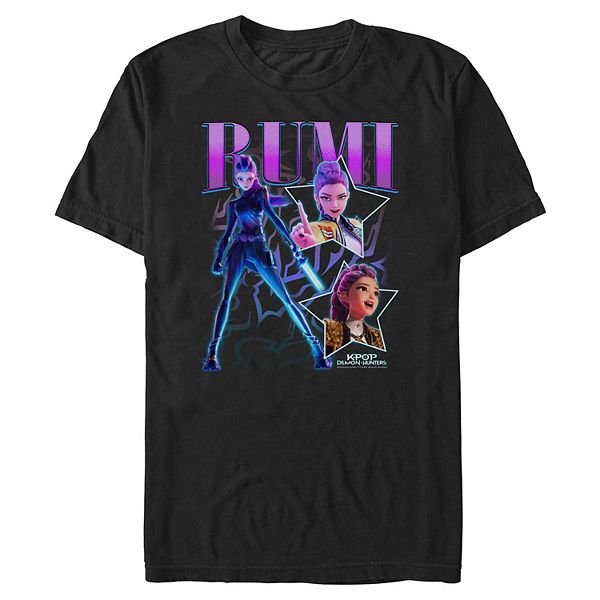 

Футболка с принтом Big & tall kpop demon hunters rumi Licensed Character