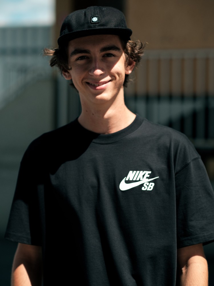 Футболка Nike SB Logo T-Shirt, black/white — фото 3