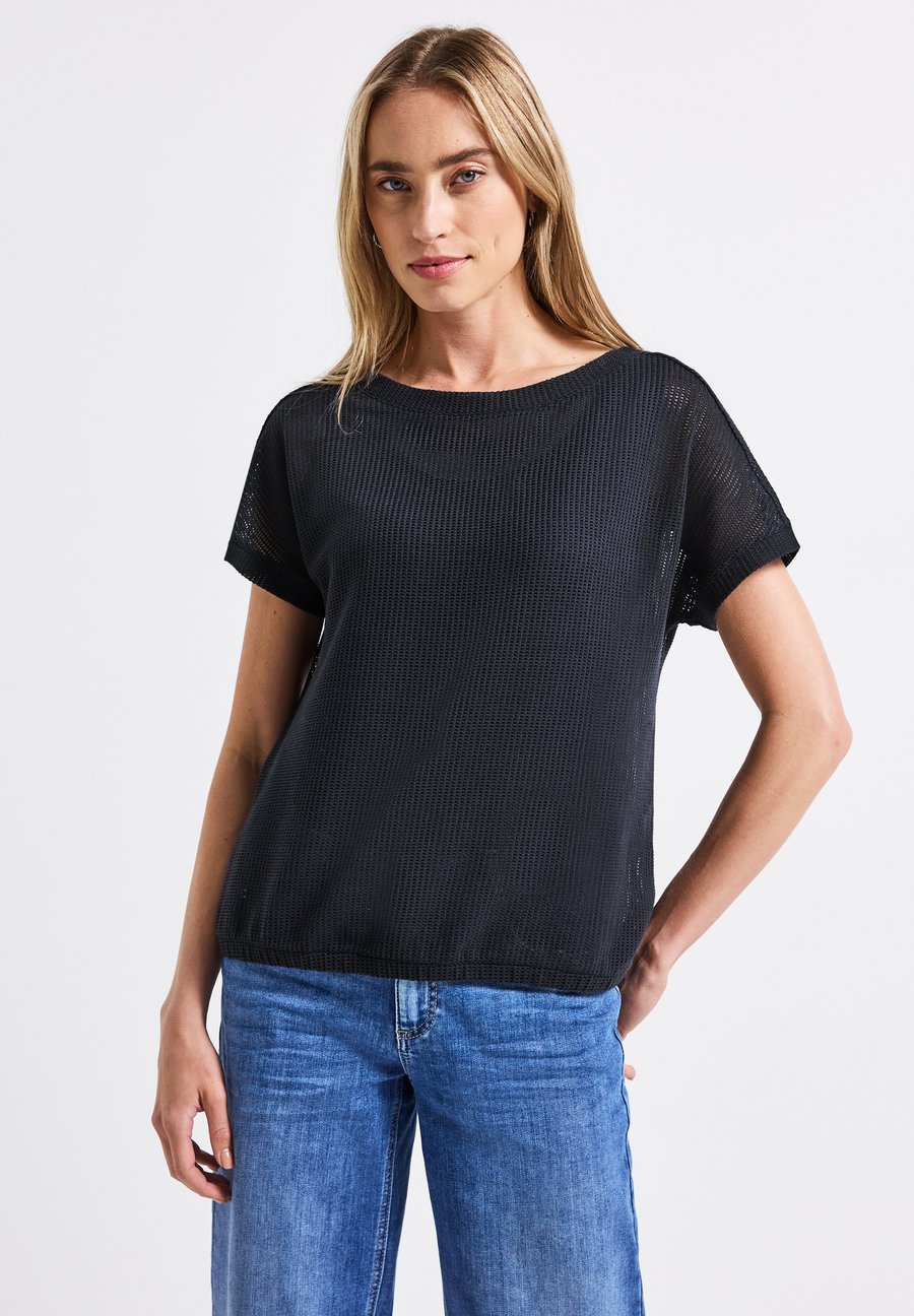 

Футболка Street One STRUKTUR, Blau/Blue, Синий, Футболка Street One STRUKTUR, Blau/Blue