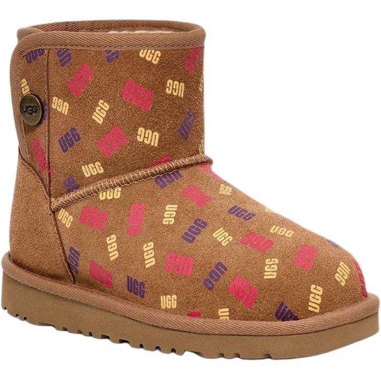 UGG Детские зимние ботинки Brown для детей 3-7 лет — фото 3