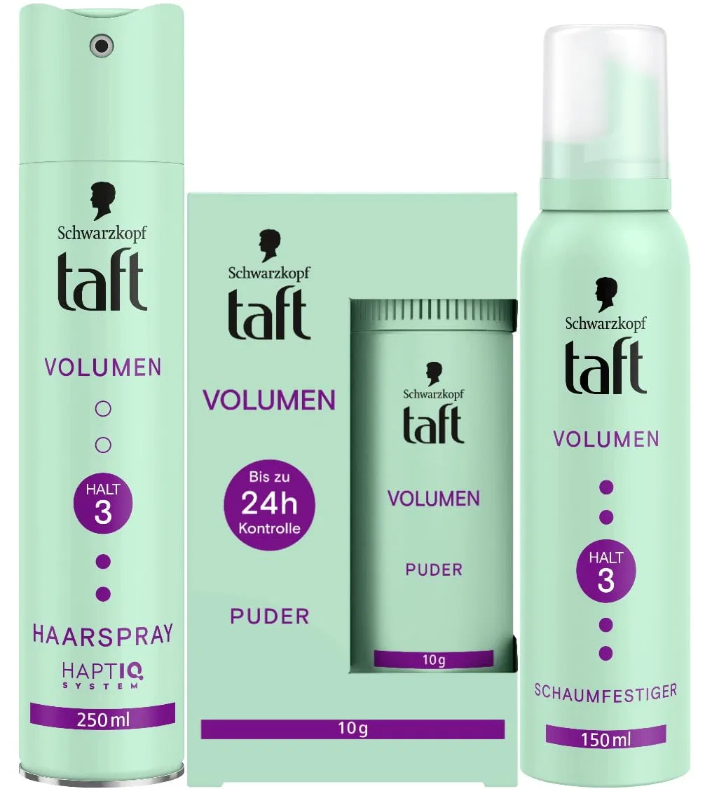 Набор для укладки волос Schwarzkopf Taft Volume (пудра, лак, мусс) Taft