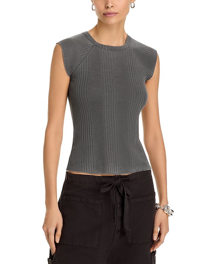 

Футболка Chloe Ribbed Raglan NSF Clothing, серый