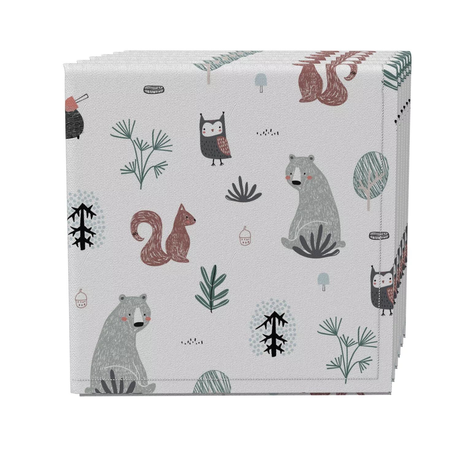 

Набор салфеток из 4 шт., 100% хлопок, 20х20 дюймов, Into the Wild
