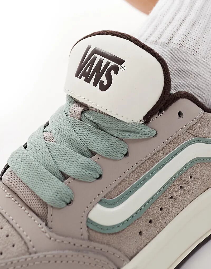 Кроссовки hylane из массивной замши светло-серого цвета Vans — фото 4