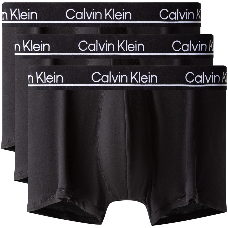 Мужские трусы, комплект из 3 штук Calvin Klein, l4k-canghai синий/moon shadow серый/berlin синий — фото 3
