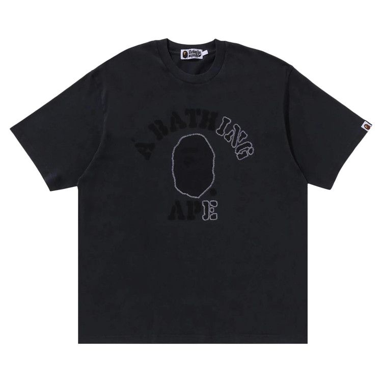 

Футболка BAPE Garment Dye College Relaxed Fit Tee, Black