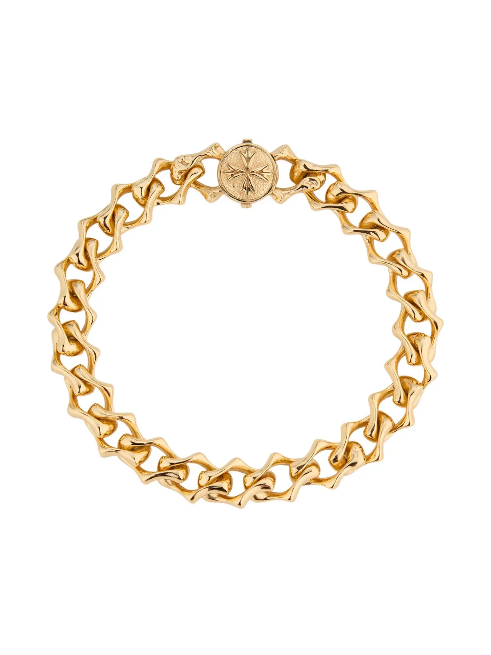 

Браслет с полированной цепочкой и логотипом Emanuele Bicocchi, золотистый