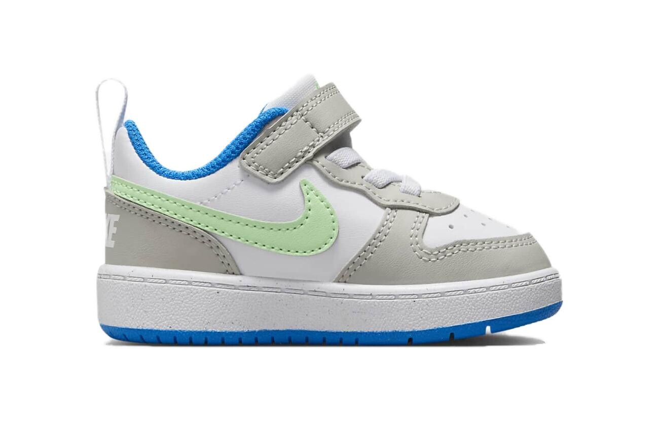 Кроссовки Nike Court Borough Low Recraft TD 'Light Iron Ore Vapor Green', белый/серый — фото 2