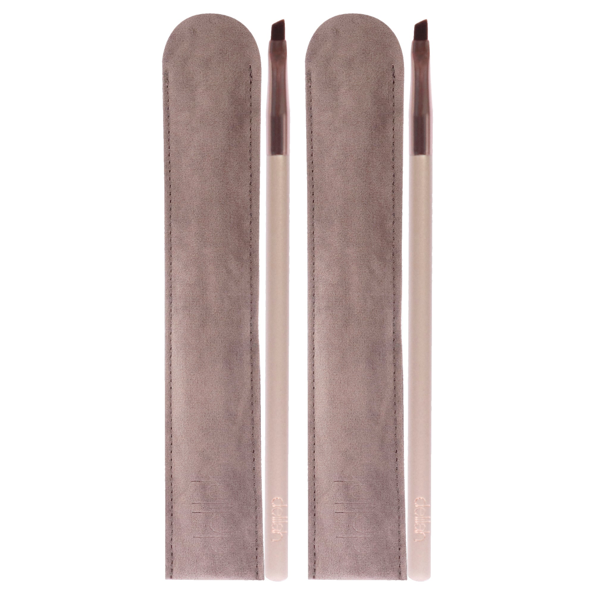 

Кисть для подводки глаз с угловым лезвием от Delilah для женщин - 1 шт - набор из 2 кистей, прозрачный