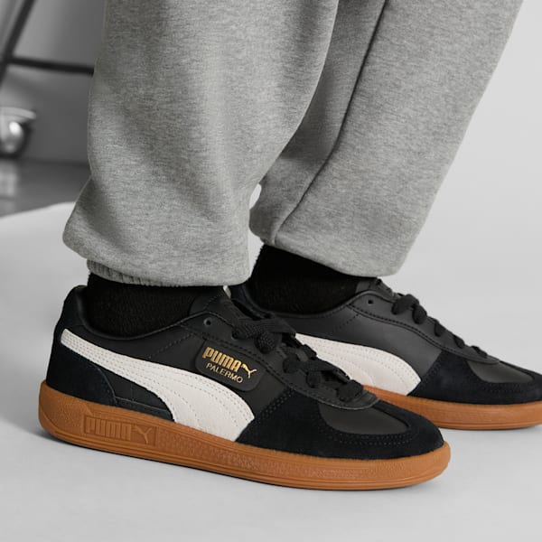 Кроссовки для больших детей Palermo Leather Puma, черный — фото 2