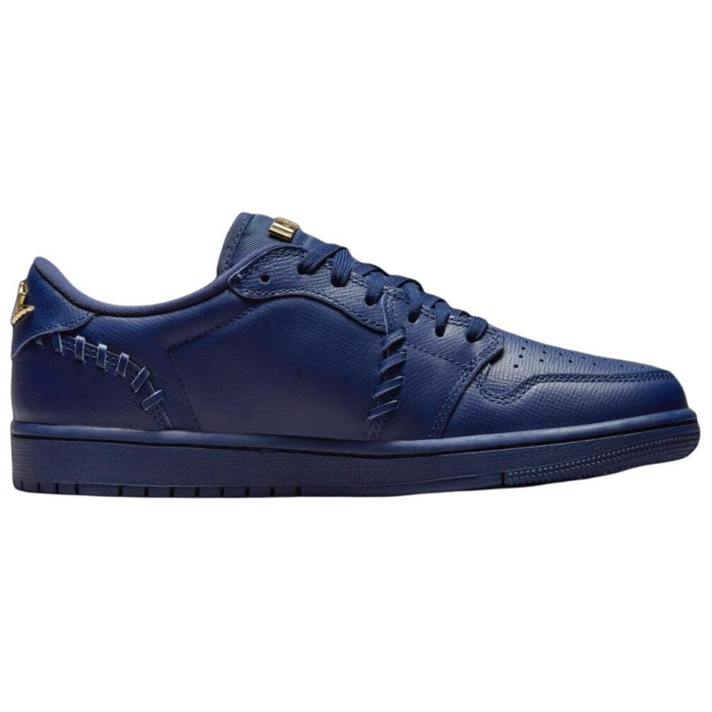 Кроссовки Air Jordan 1 Vintage Basketball Shoes Women's Low-top Blue, темно-синий — фото 2