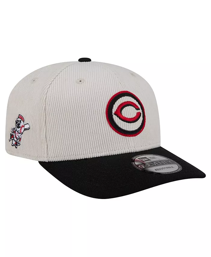 

Мужская регулируемая кепка 9SEVENTY Cincinnati Reds Loyal кремово-черная New Era