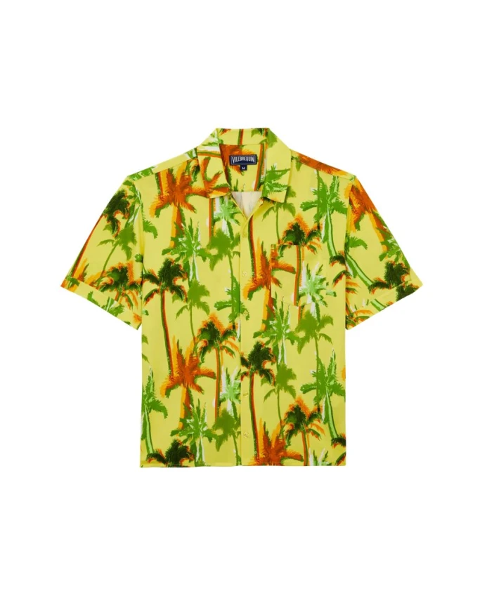 

Хлопковая рубашка Charli, пальмы, смещение Vilebrequin, мультиколор