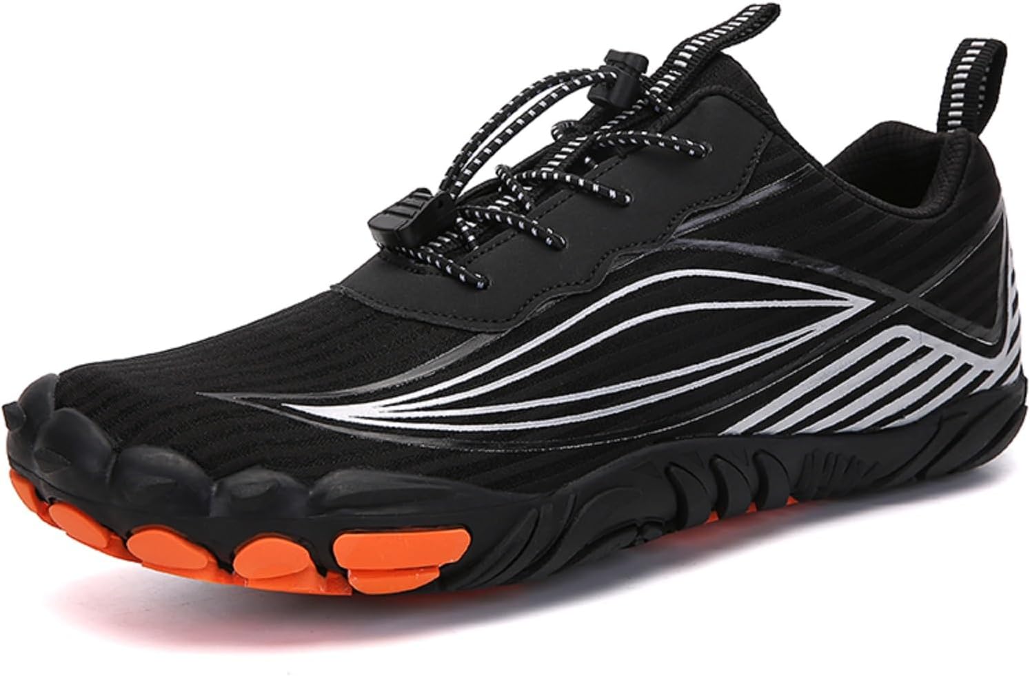 

Кроссовки Tongzone для мужчин и женщин для бега по пересеченной местности с широкой носочной частью, нулевым перепадом и для кросс-тренинга и прогулок, черный