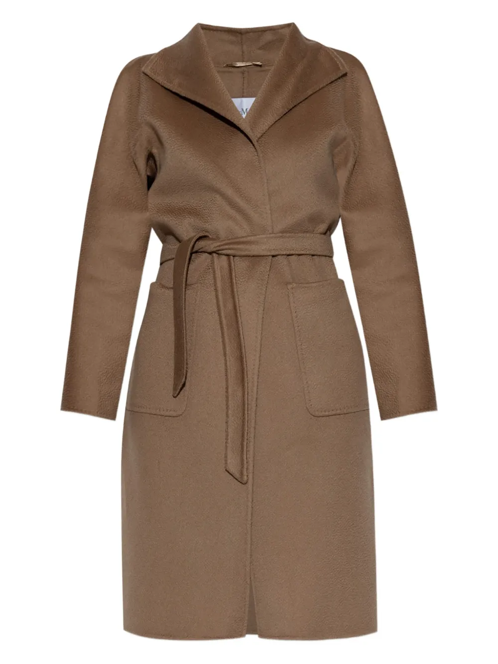 

Пальто с поясом MAX MARA, коричневый
