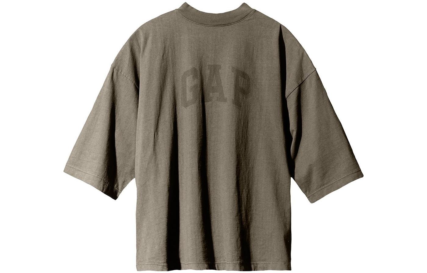 

Футболка X Gap X Balenciaga с длинным рукавом унисекс бежево-коричневая YEEZY