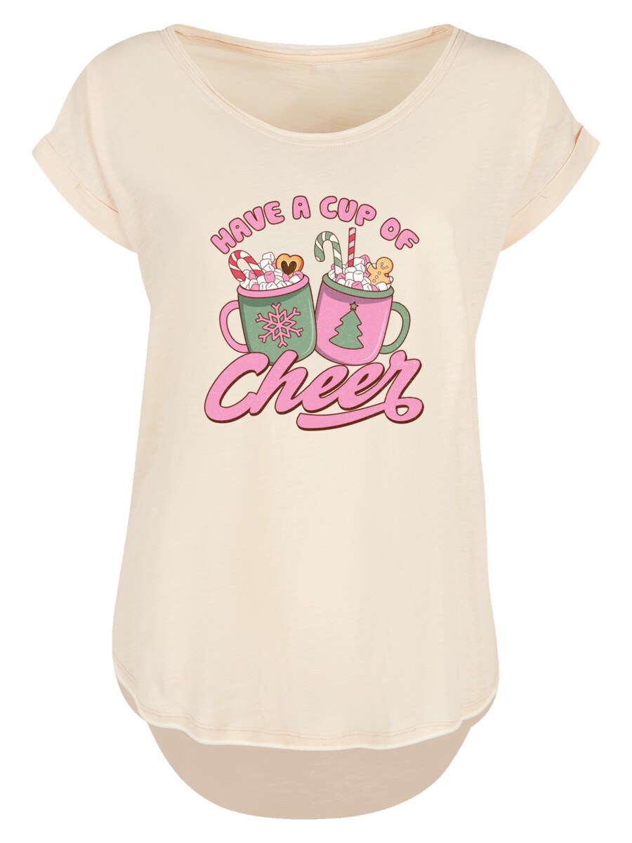 

Рубашка F4NT4STIC Have a Cup of Cheer Christmas Holiday, песочный