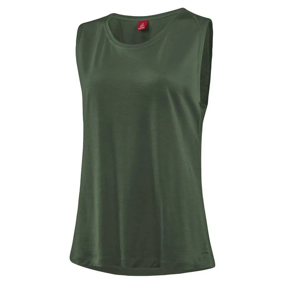 

Футболка без рукавов Loeffler Loose Merino-Tencel, зеленый