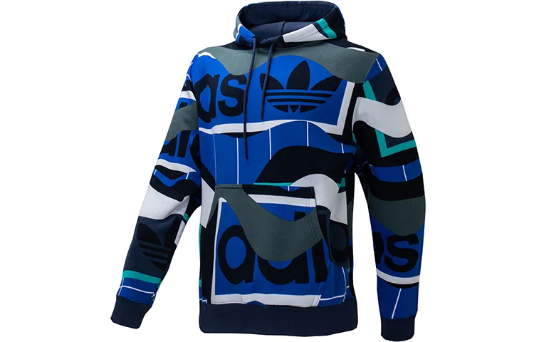 Adidas Originals Толстовка мужская Tech Indigo с капюшоном утепленная