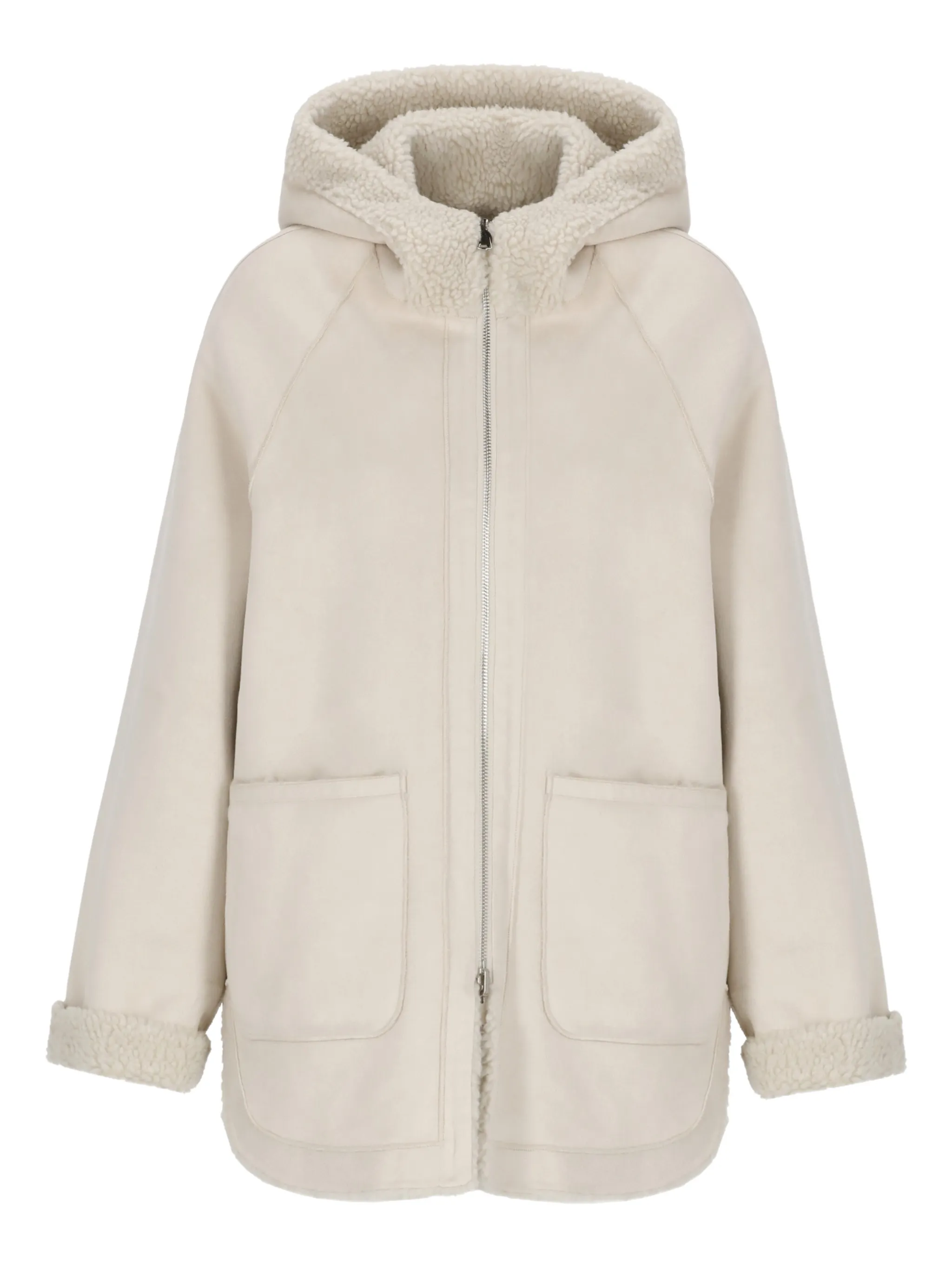 

Двустороннее пальто с капюшоном Betta Corradi, нейтральный