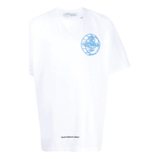 

Футболка 3d off printing casual short sleeve white Off-White, белый