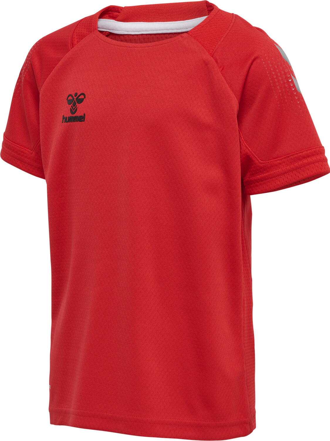 Футболка Hummel Trikot S/S Hmllead S/S Poly Jersey Kids, цвет TRUE RED — фото 4