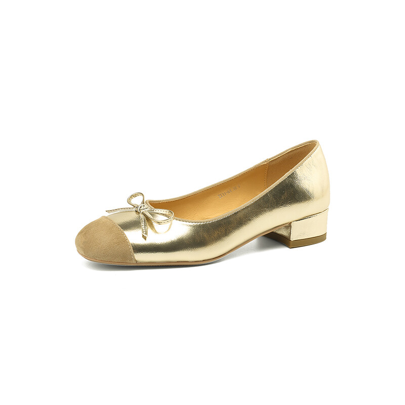 

Туфли женские повседневные Women's Casual Shoes Women's Bai Shiting, золотой