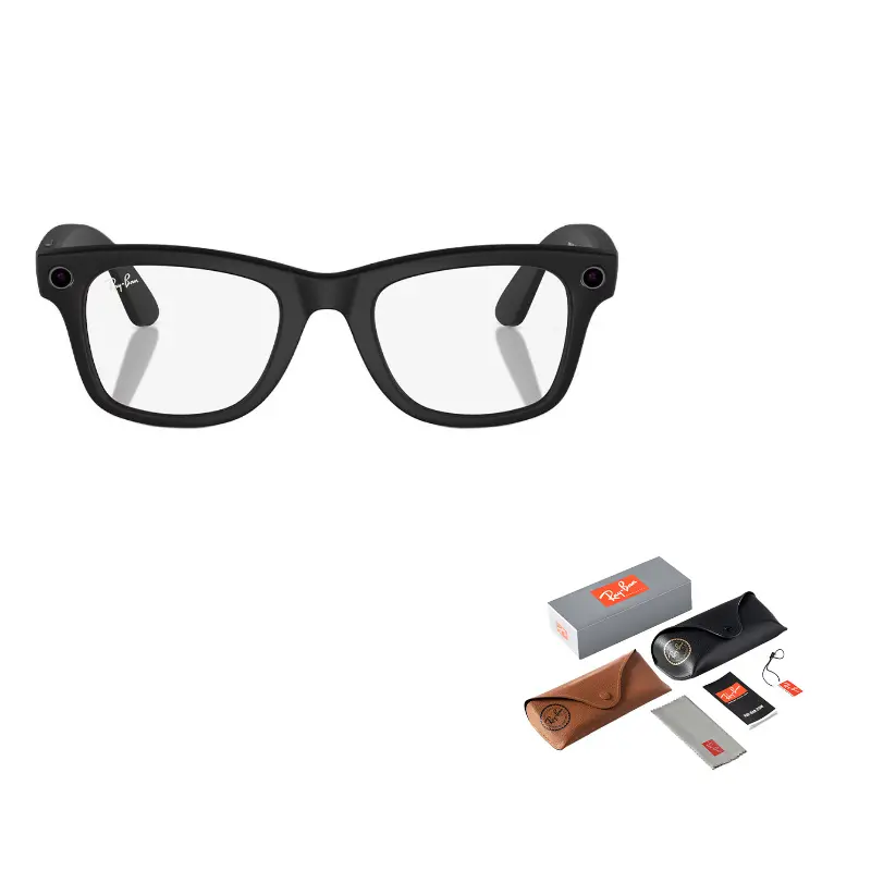 

RayBan Солнечные очки Wayfarer, Black Frame+Transparent Lens
