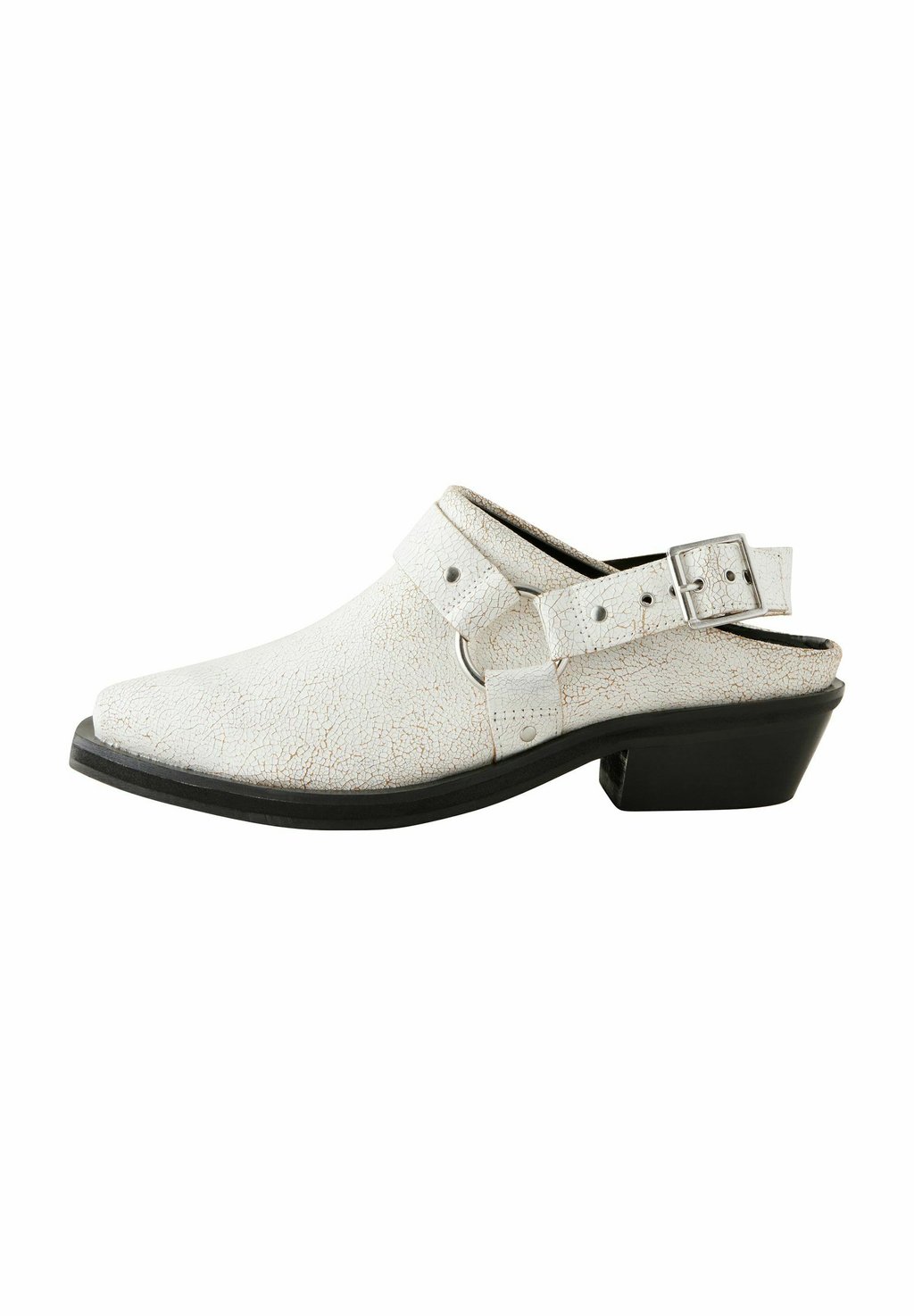Мюли FOREVER COMFORT POINT TOE HARDWARE WESTERN SLINGBACK Next, белый