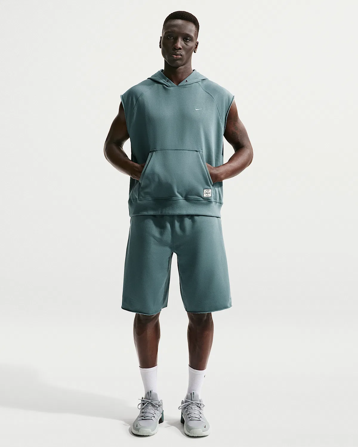Мужская тренировочная безрукавка Dri-FIT Fleece Nike N.A.C., Mineral Slate/Mineral Slate — фото 4