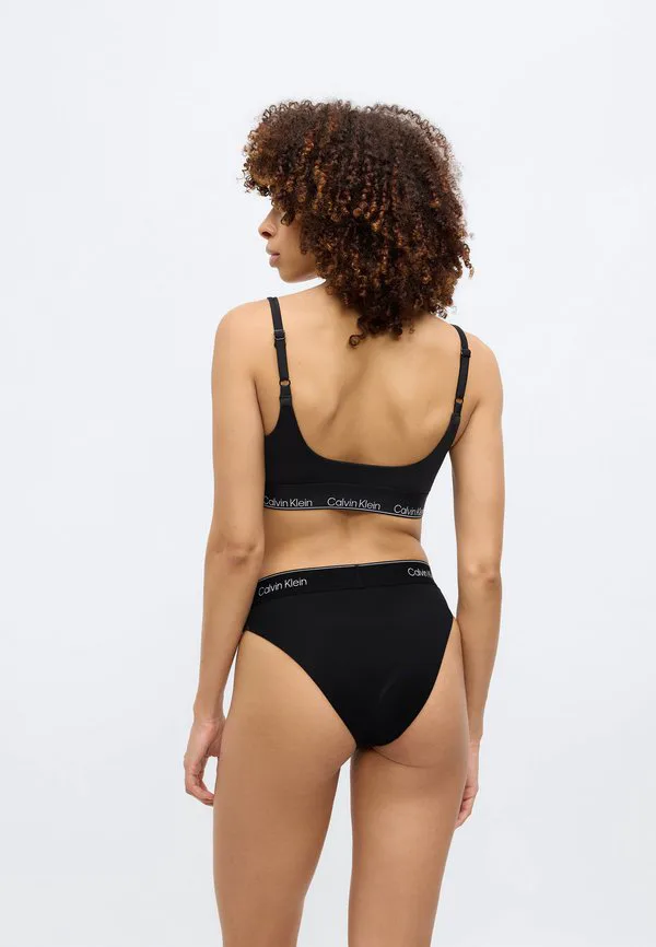 Бразильские бикини-трусики с иконой стиля Calvin Klein Swimwear, Black — фото 4