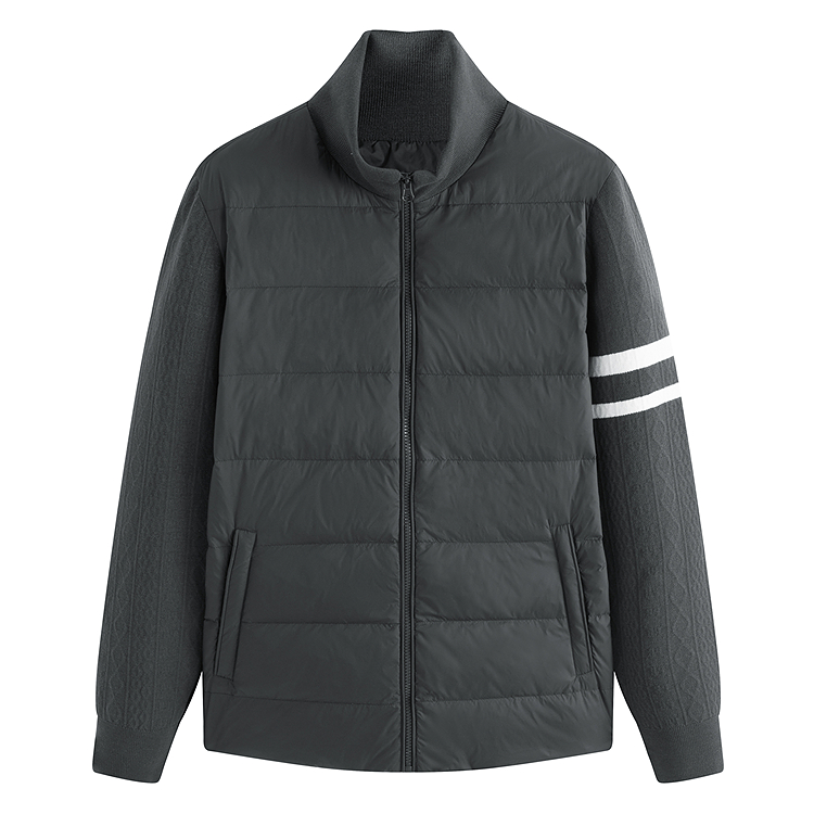 

Пуховик мужской PEACEBIRD MEN, черный серый 1