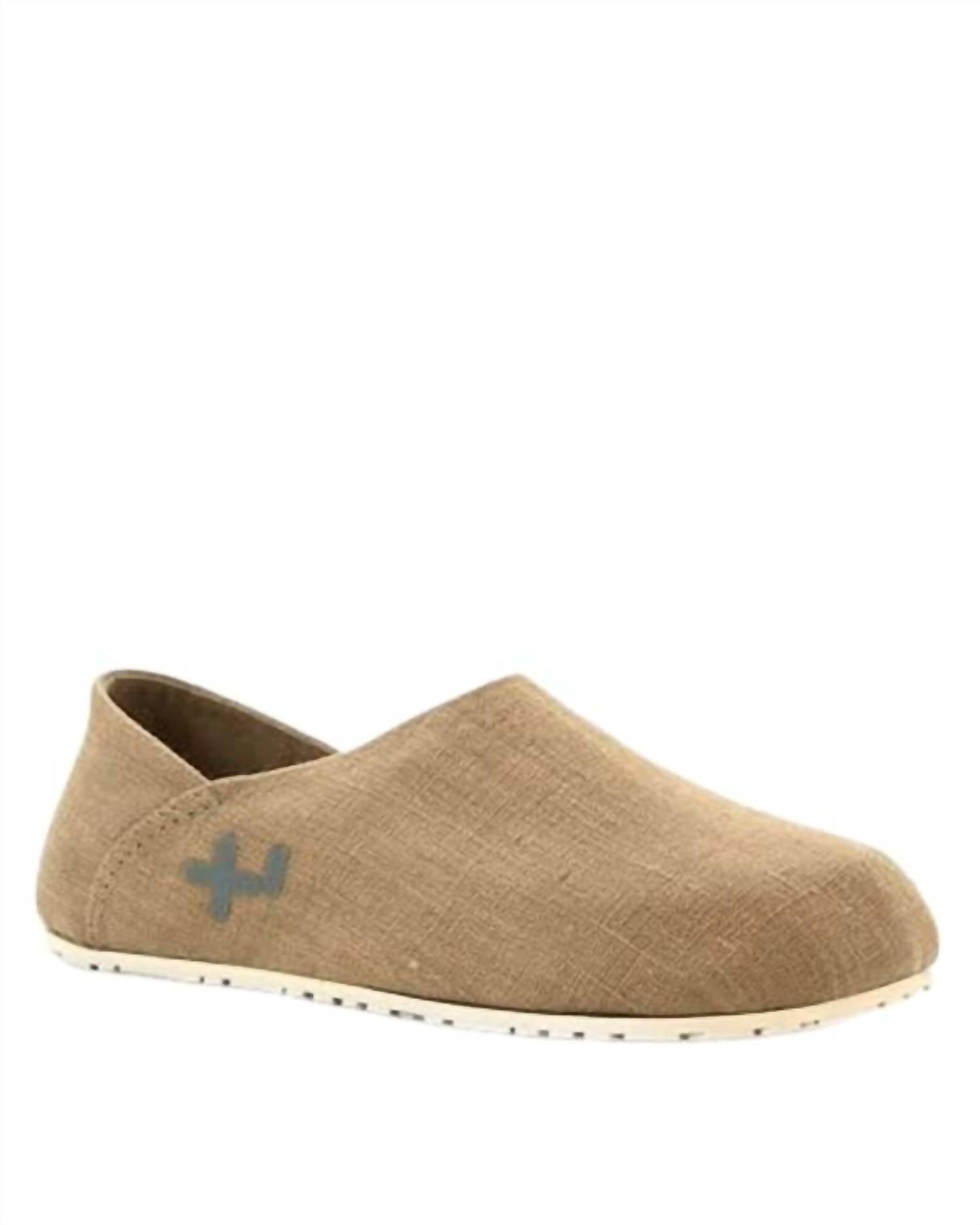 Мужские льняные эспадрильи бежевого цвета OTZ Shoes — фото 2