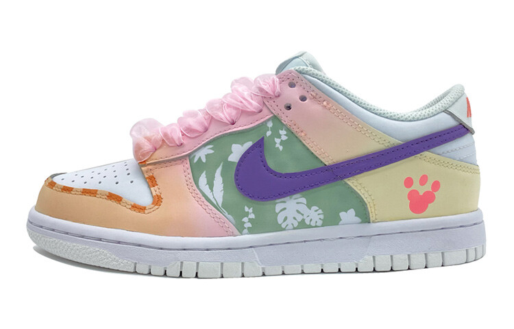 

Кроссовки для скейтбординга Dunk женские с низким верхом, белые/пудровые Nike, Белый, Кроссовки для скейтбординга Dunk женские с низким верхом, белые/пудровые Nike