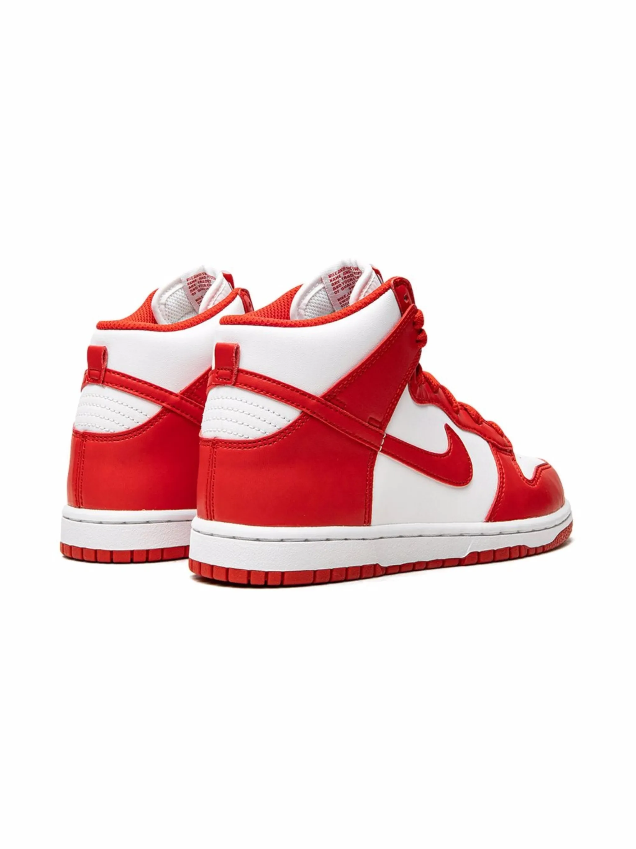 Кроссовки Dunk High Nike Kids, красный — фото 3