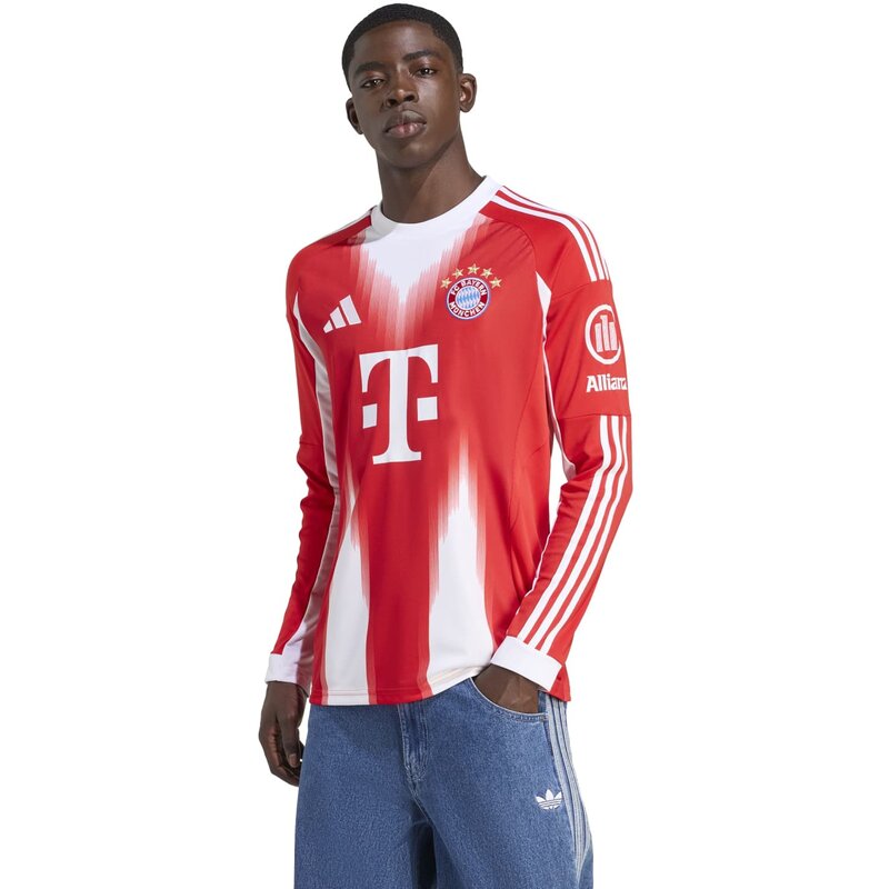 Домашняя футболка ФК Бавария Мюнхен 25/26 Adidas, красный — фото 3