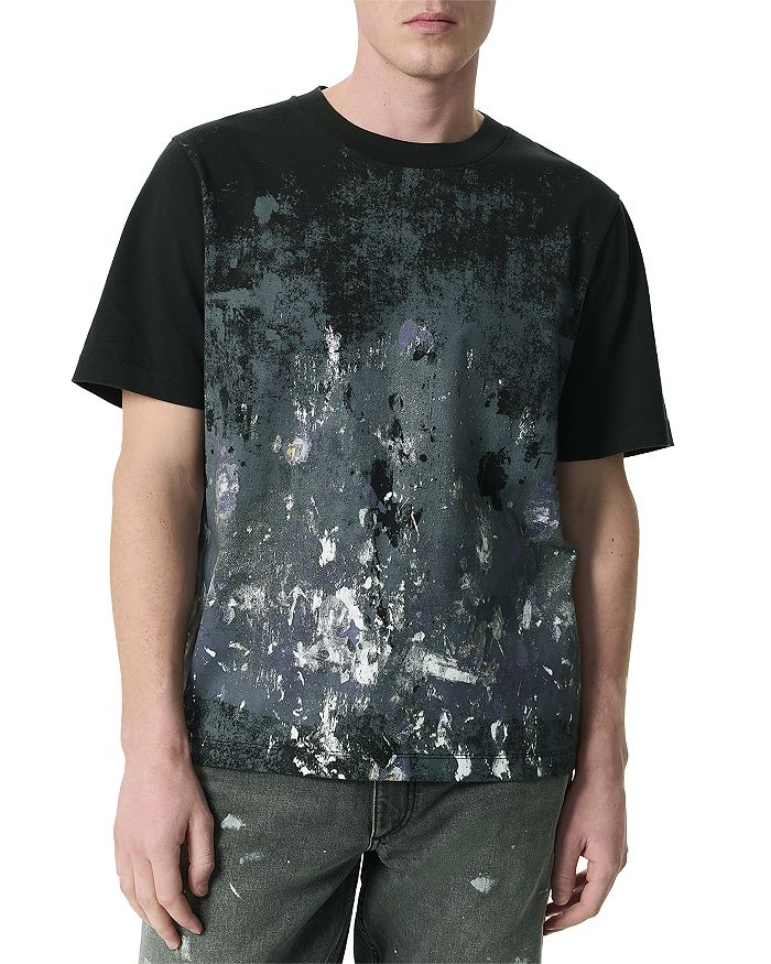 

Футболка с эффектом брызг краски rag & bone, мультиколор