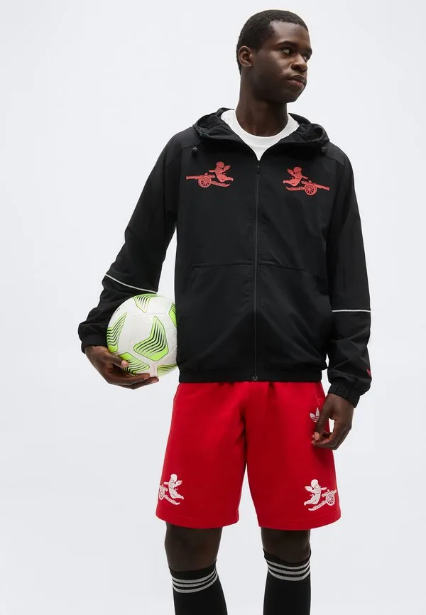 Футбольный клуб «арсенал» места+лица шорты клубная одежда Adidas Originals, Better Scarlet — фото 4