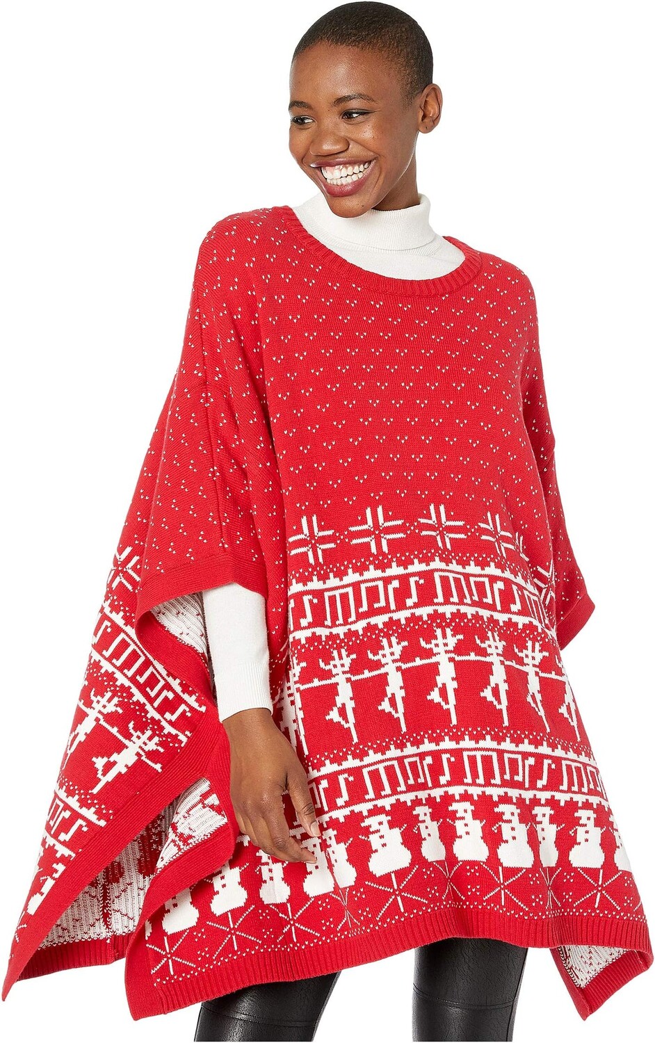 

Свитер Whoopi Fair Isle Knit Cape, красный
