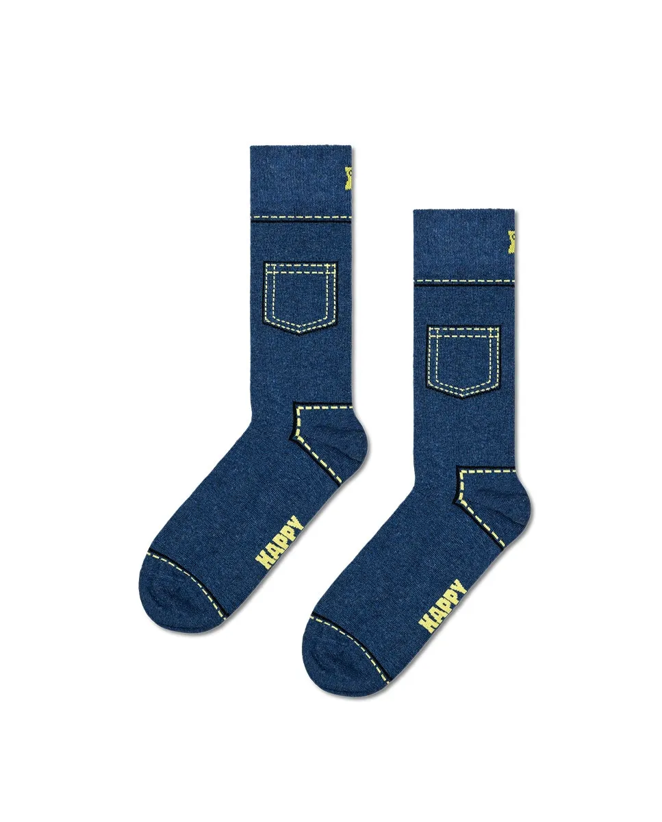 

Мужские джинсовые носки Happy Socks, синий